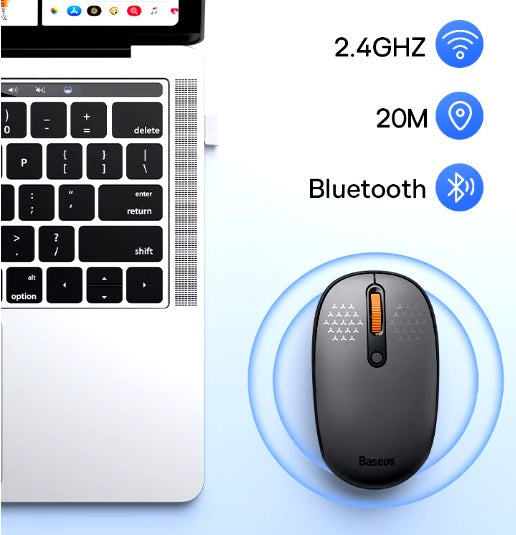 Wireless mouse Baseus F01B BLUETOOTH, 1600 DPI Packaging status original