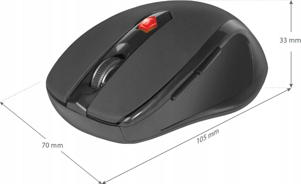 Wireless mouse Defender ULTRA MM-315 optical 1600dpi 6P black Packaging status original