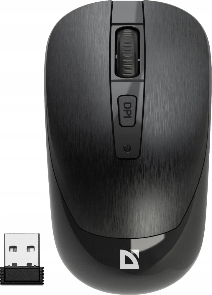 Wireless mouse Defender Wave MM-995 RF optical black x2 Batteries included no