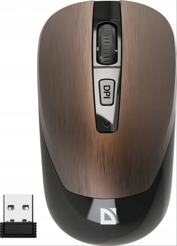 Wireless mouse Defender Wave MM-995 RF optical brown