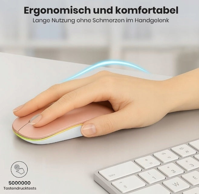 Wireless mouse GLOBAL TECH Bluetooth 2,4 GHz LED quiet Manufacturer no brand