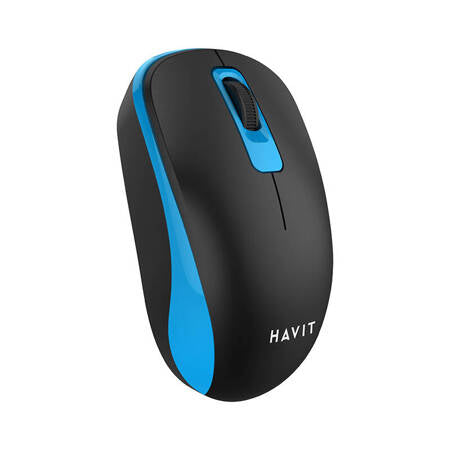 Wireless mouse HAVIT MS626GT Black and blue 1200 DPI LAPTOP OFFICE PC