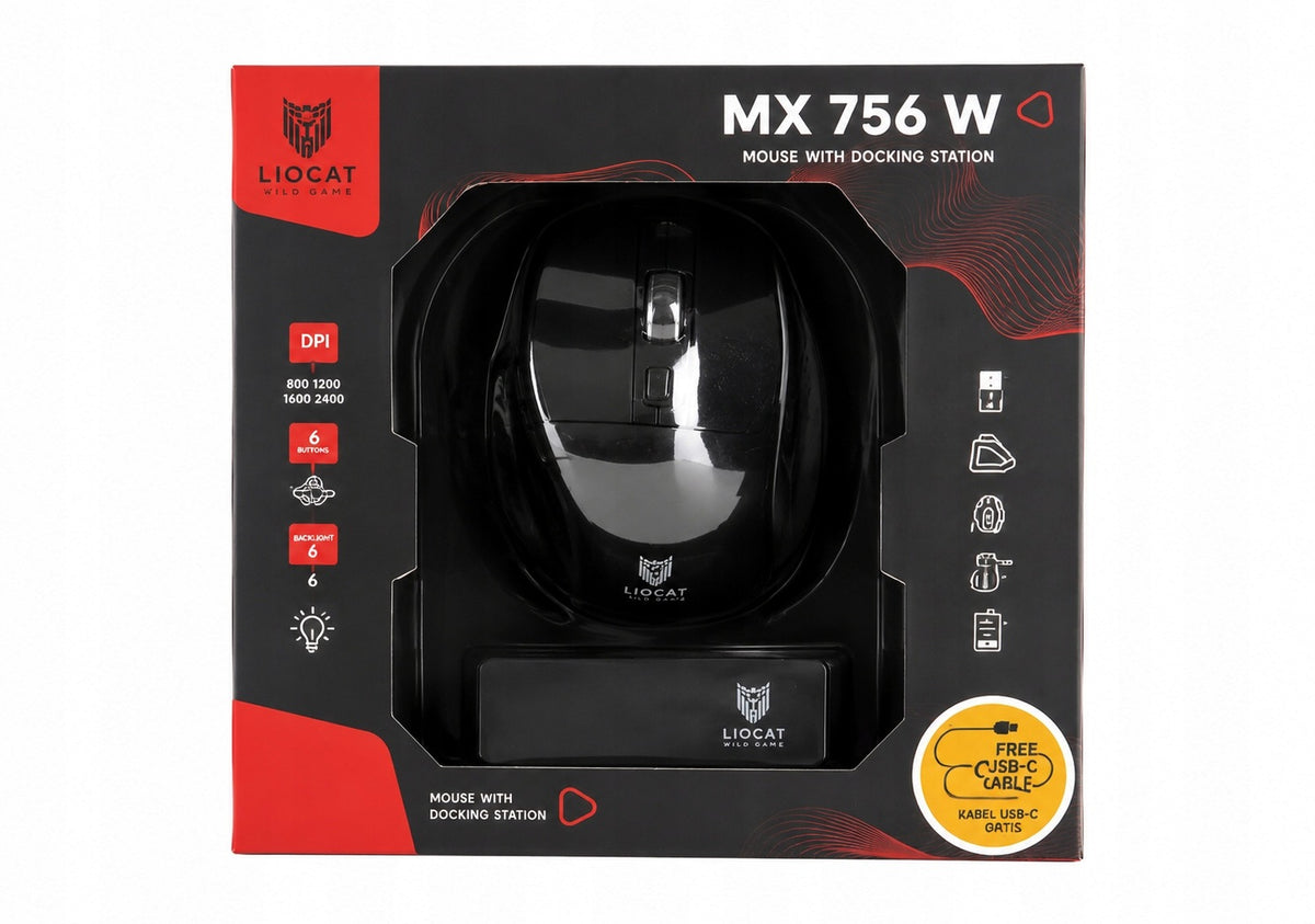 Wireless mouse LIOCAT MX 756W with docking station