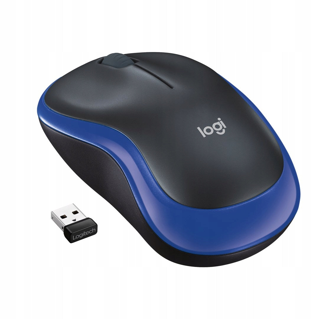 Wireless mouse LOGITECH M185 blue / Poland DISTRIBUTION
