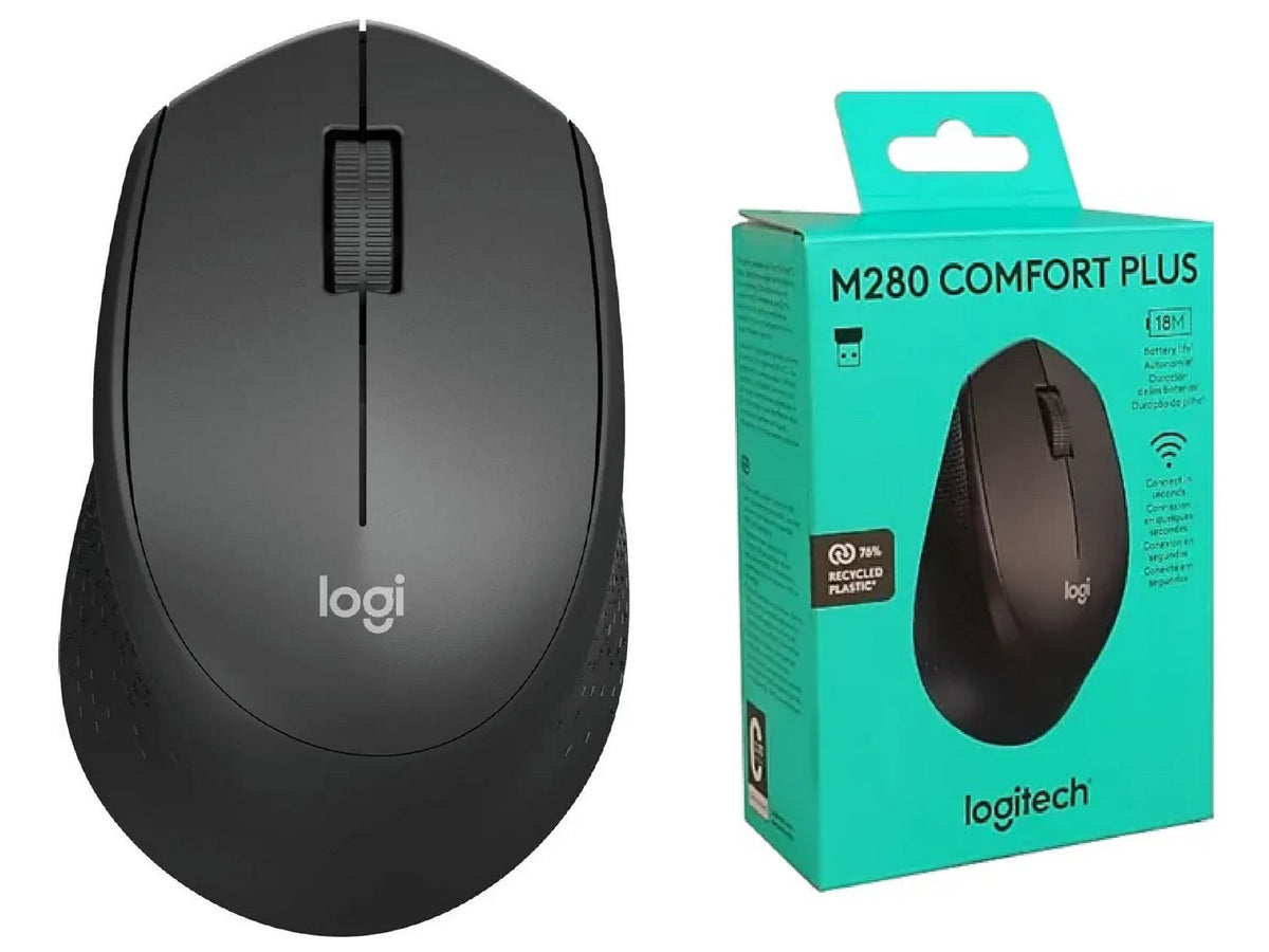 Wireless mouse Logitech M280 910-004287 black right-handed M-280 NEW X