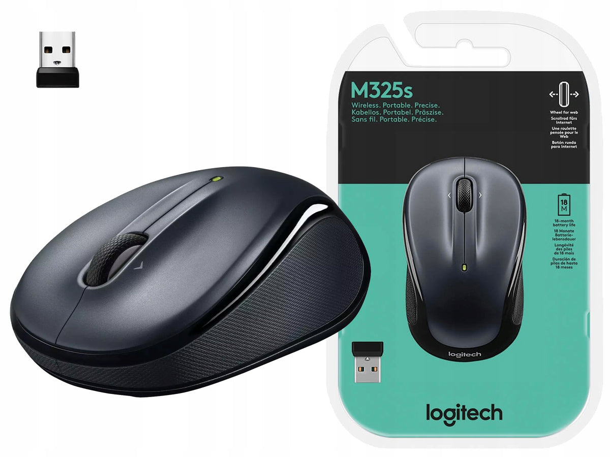 Wireless mouse Logitech M325s M-325s rubber sides 910-006812 for laptop