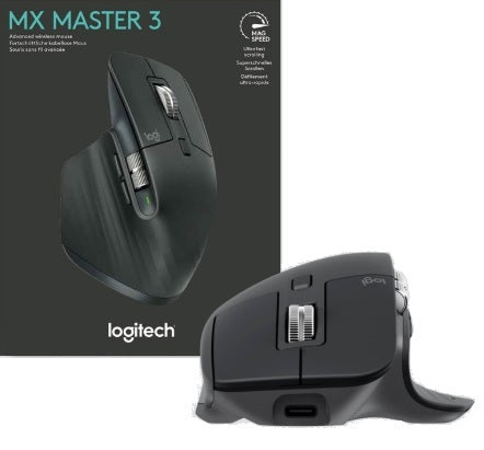 Wireless mouse Logitech MX MASTER 3 ergonomic Bluetooth 910-005694