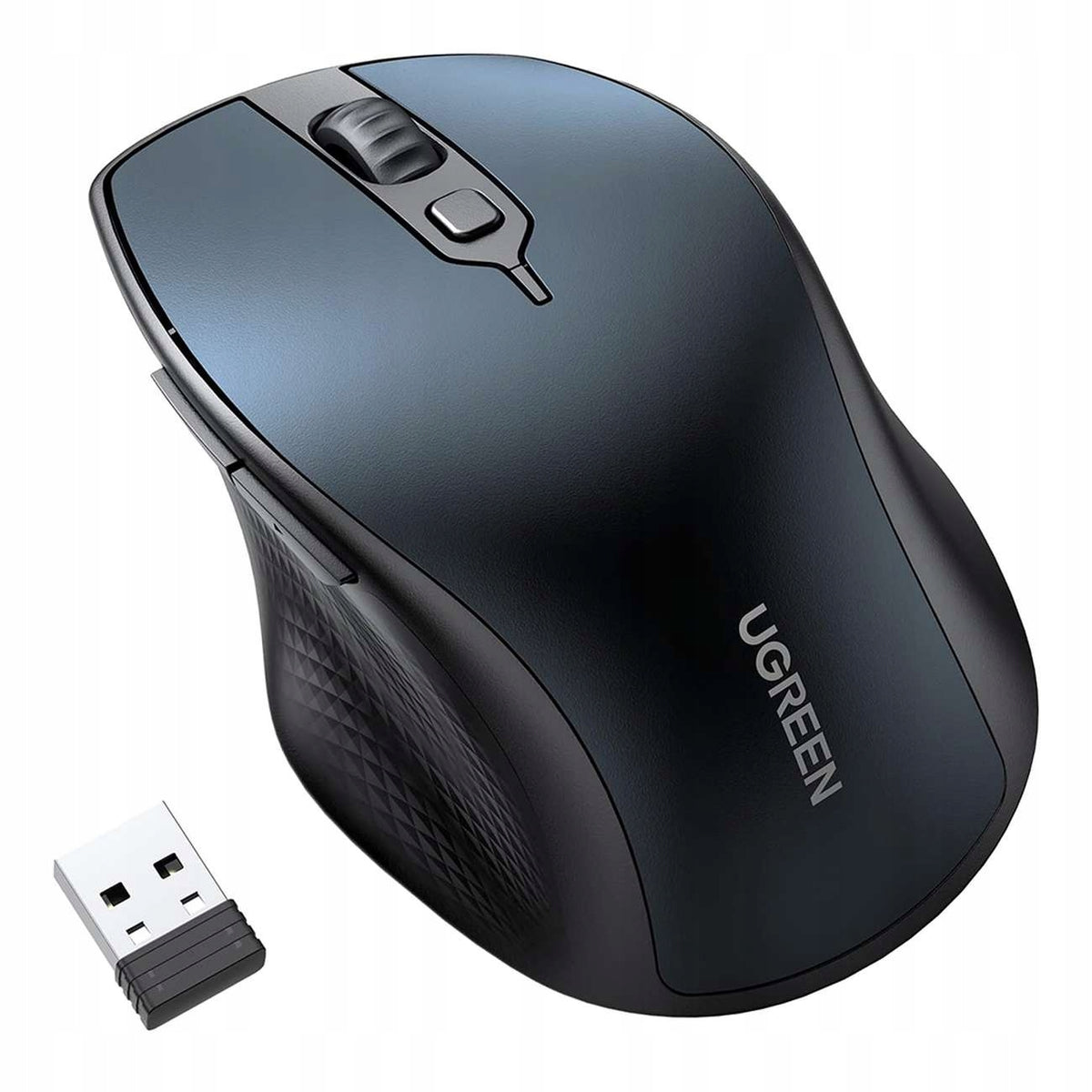 Wireless mouse MU101 bluetooth 2.4 GHz ergonomic blue