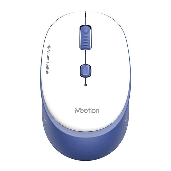 Wireless mouse Meetion R571 white-blue 1600DPI silent click