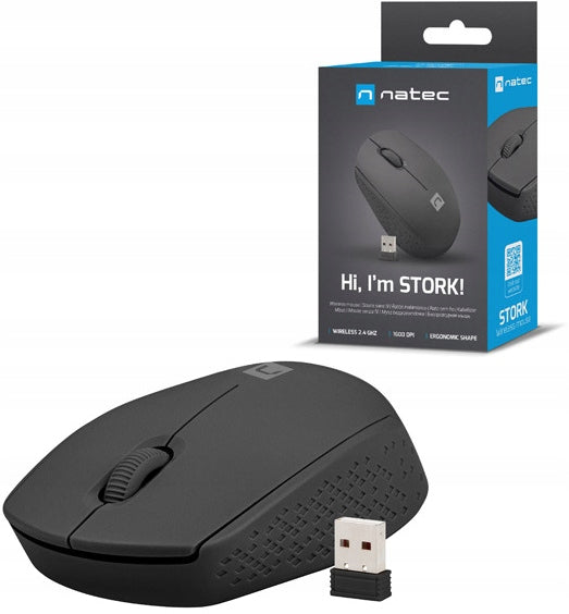 Wireless mouse Natec Stork optical sensor black