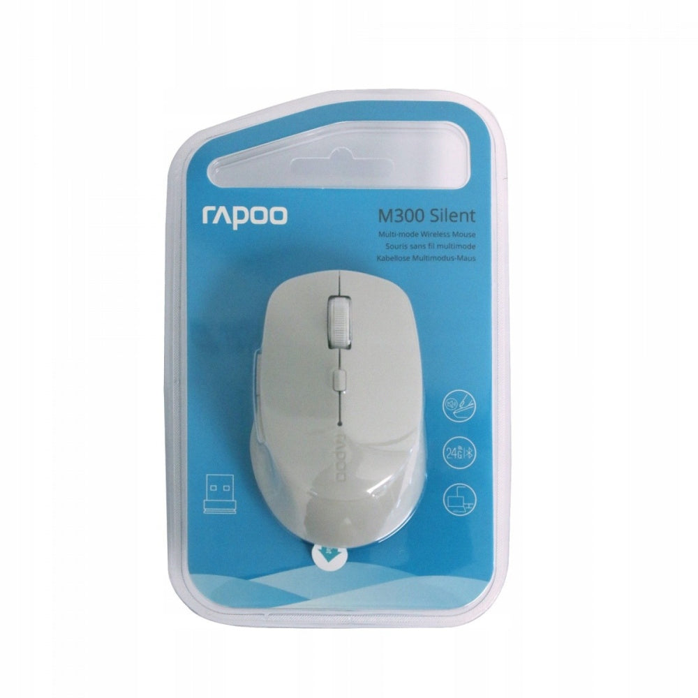 Wireless mouse Rapoo Mouse 2.4GHz + BT M300 grey optical sensor