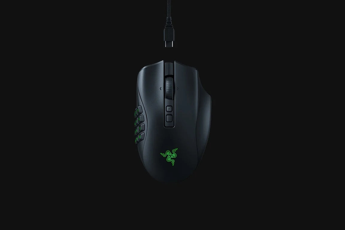 Wireless mouse Razer Naga V2 Pro 20 buttons 30000 DPI backlight Manufacturer code RZ01-04400100-R3G1