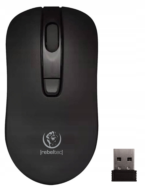 Wireless mouse Rebeltec STAR Black optical 800-1600DPI black Manufacturer code RBLMYS00055