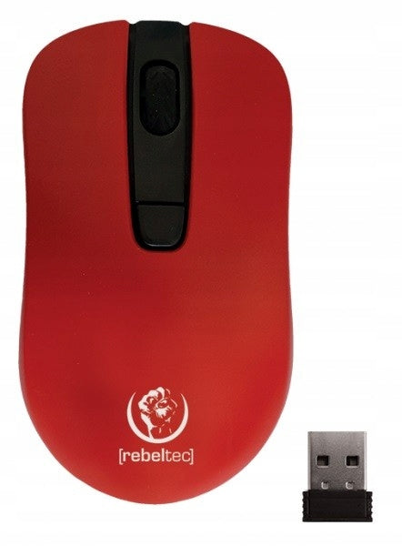 Wireless mouse Rebeltec STAR optical usb red Color red