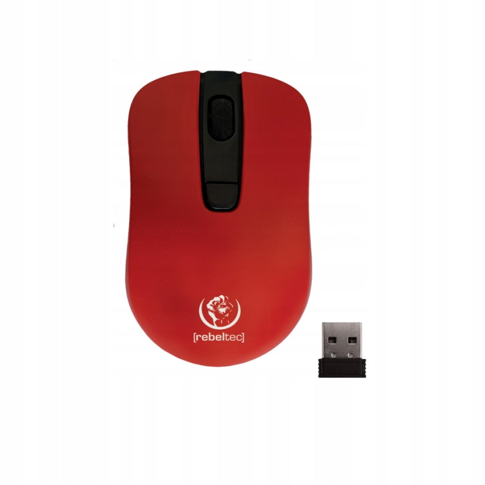 Wireless mouse Rebeltec STAR optical usb red