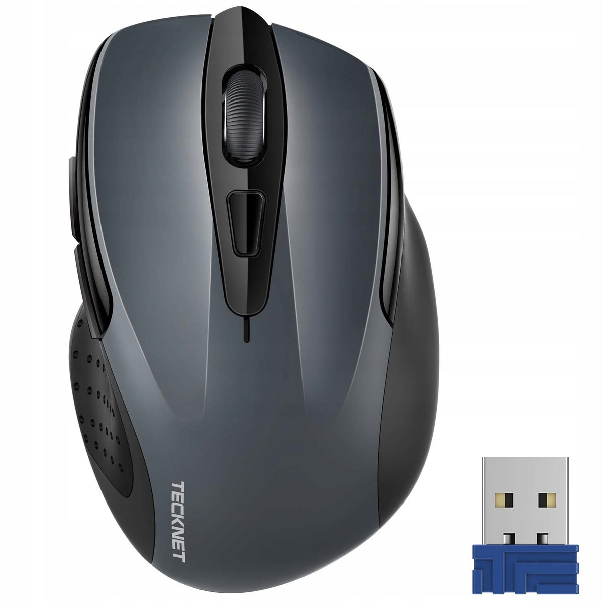 Wireless mouse TECKNET 2.4G 6 buttons ergonomic 2600 DPI