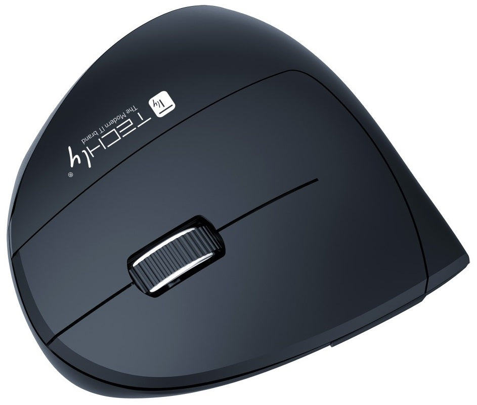 Wireless mouse Techly 2.4GHz RF USB vertical 1600dpi optical Color black
