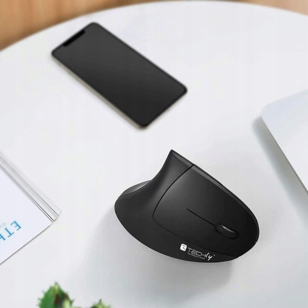Wireless mouse Techly 2.4GHz RF USB vertical 1600dpi optical Manufacturer Techly