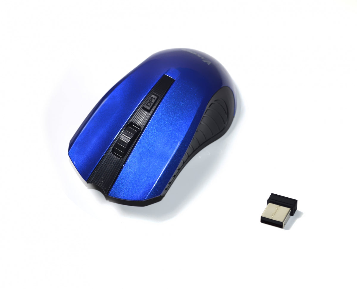 Wireless mouse VAKOSS TM-658UB optical 4 buttons 1600dpi blue Packaging status original