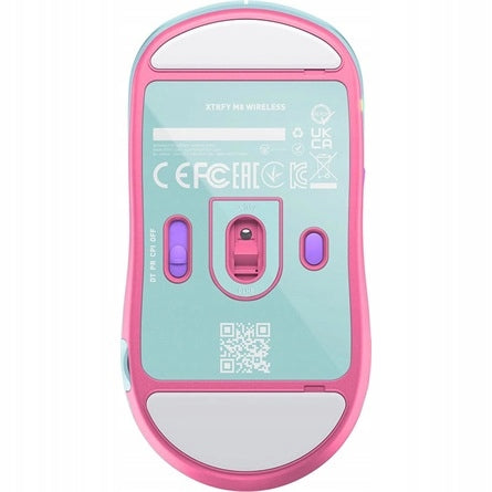Wireless mouse Xtrfy M8 WIRELESS FROSTY MINT optical sensor Model Xtrfy M8 WIRELESS FROSTY MINT