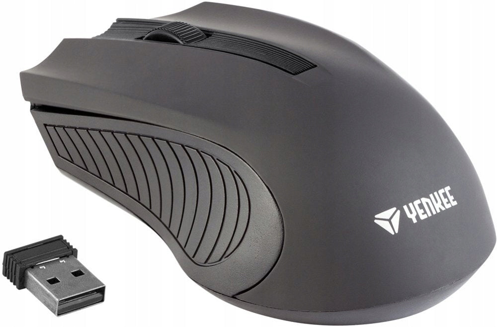 Wireless mouse Yenkee optical black x2 Color black