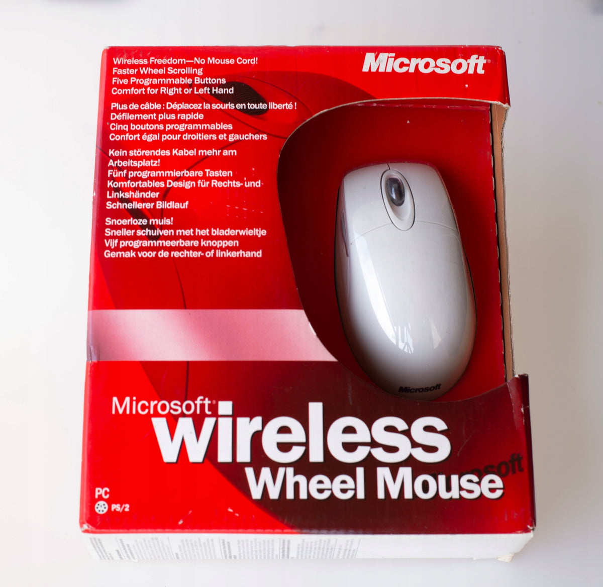 Wireless mouse, ball Microsoft Wireless Wheel Mouse unique description