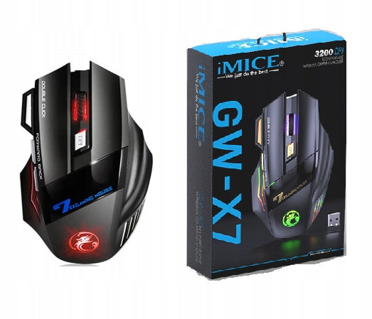 Wireless mouse iMICE GW-X7 3200 DPI RGB LED