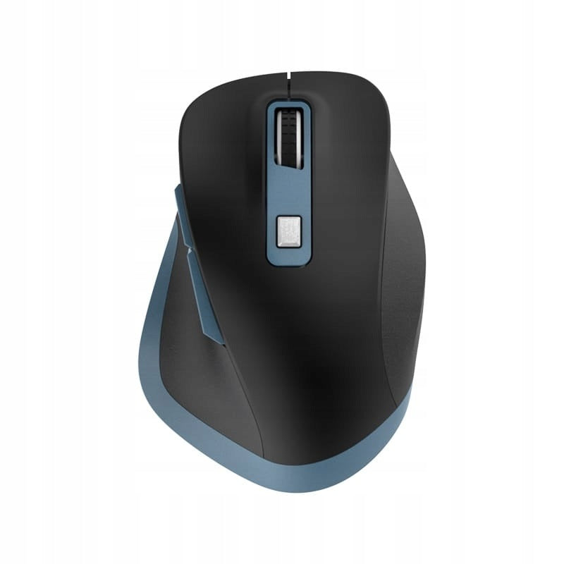 Wireless mouse with 400mAh battery - black and blue