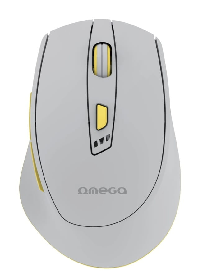 Wireless mouse with built-in 400mAh battery - grey