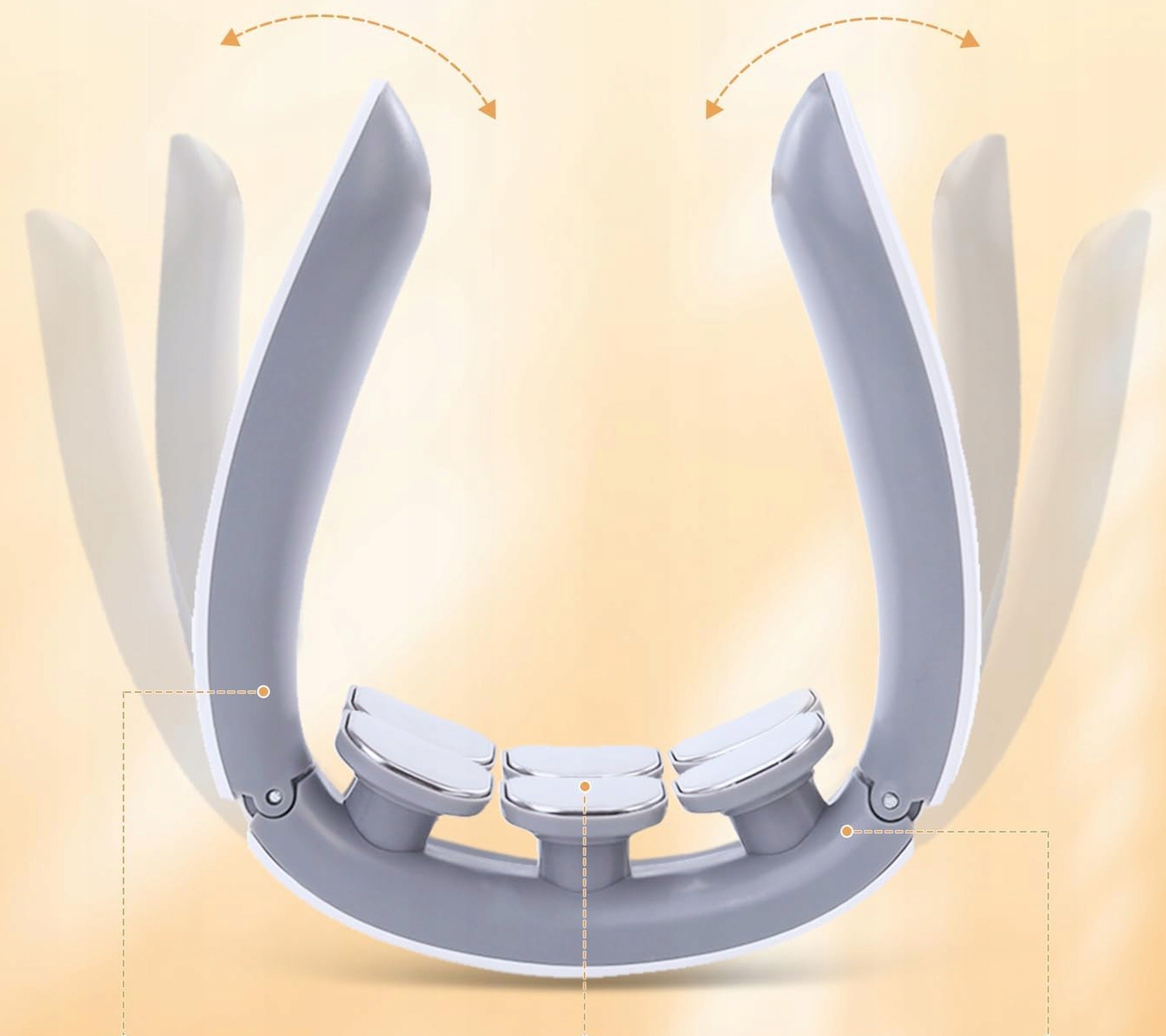Wireless neck massager with heating 42°C 6 modes 9 degrees Manufacturer code Masażer do karku bezprzewodowy z ogrzewaniem