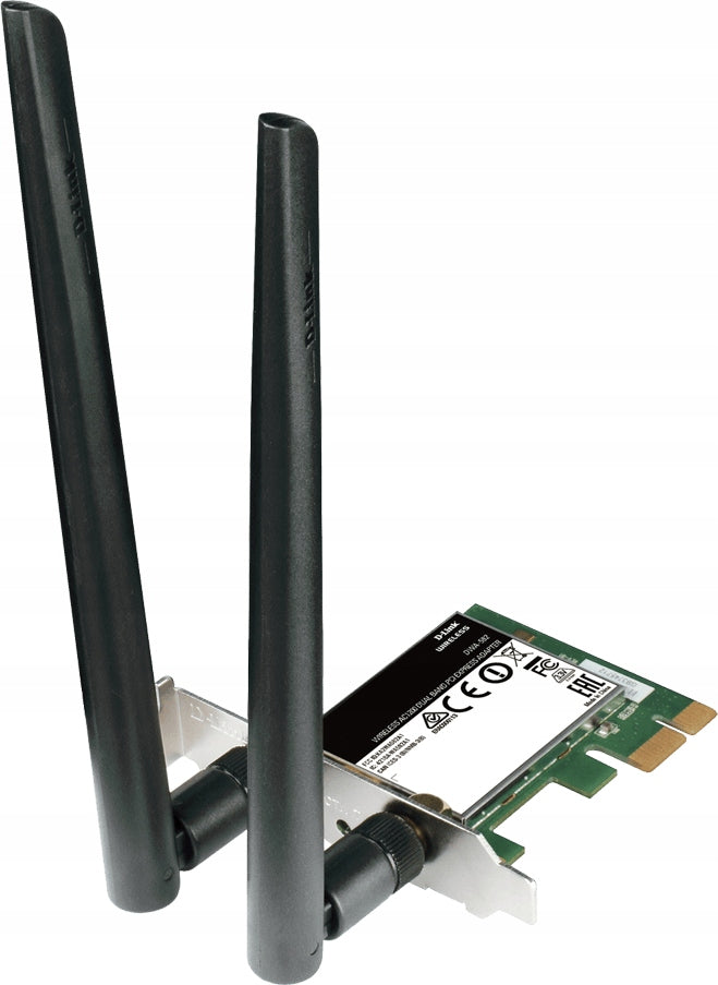 Wireless network card DUALBAND D-Link DWA582 WiFi AC1200 PCIE ANTENNA Interface PCI-E