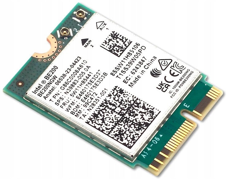 Wireless network card Intel BE200 WiFi 7 802.11AX 6GHz M.2 PCIe Interface M.2