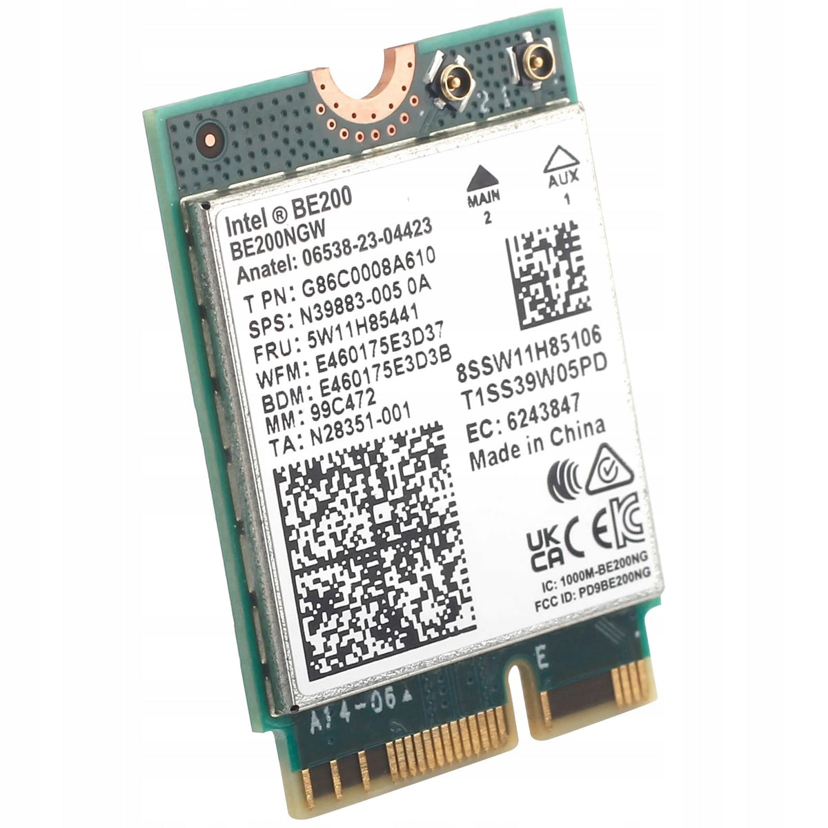 Wireless network card Intel BE200 WiFi 7 802.11AX 6GHz M.2 PCIe Manufacturer Intel
