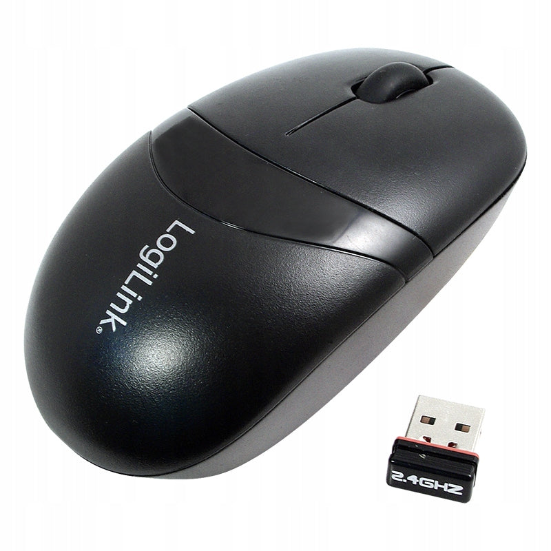 Wireless optical mouse 2.4GHz 1000dpi 3 buttons black logilink
