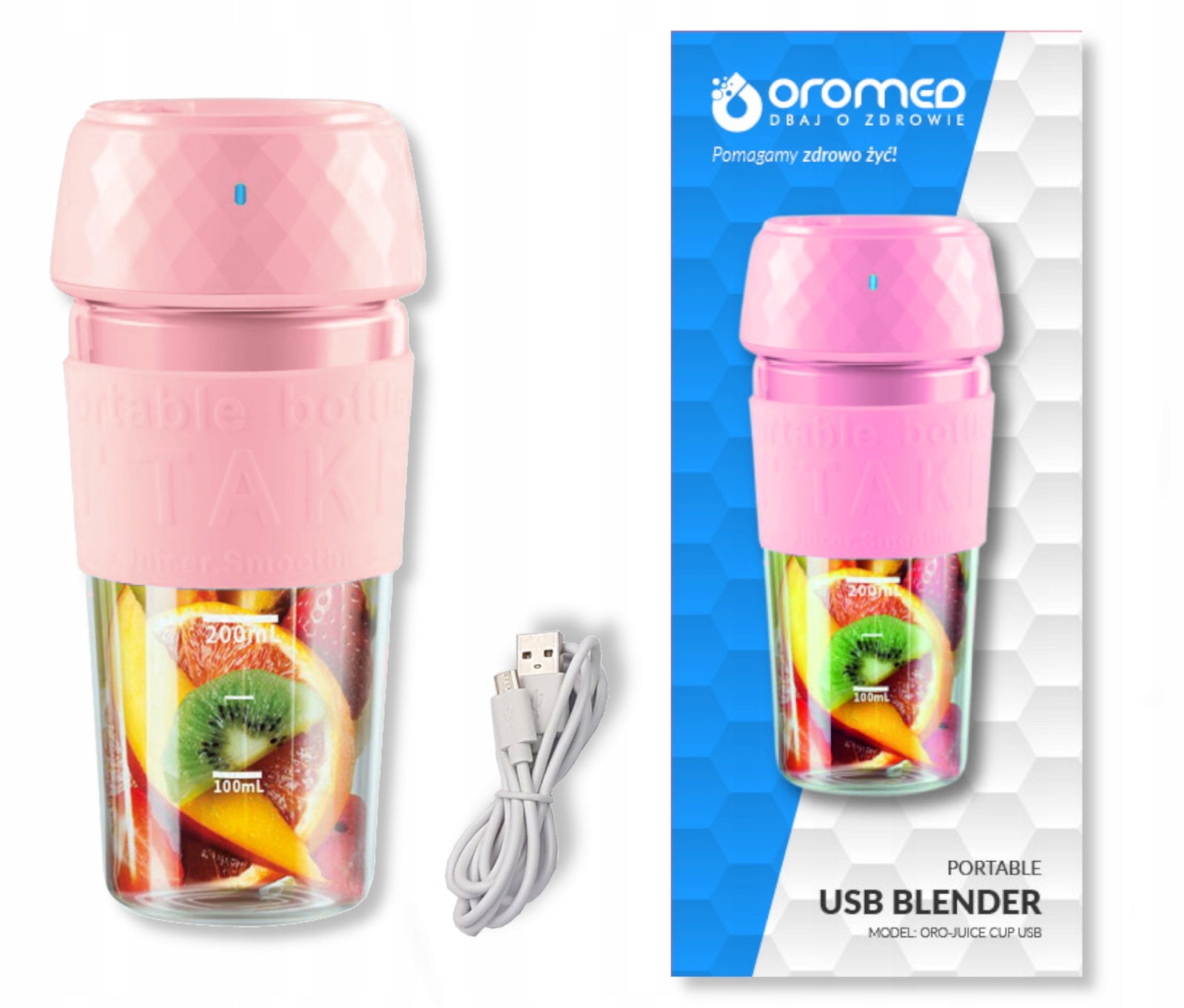 Wireless portable blender for electric juices OROMED ORO-JUICE CUP Manufacturer code 5907763679427