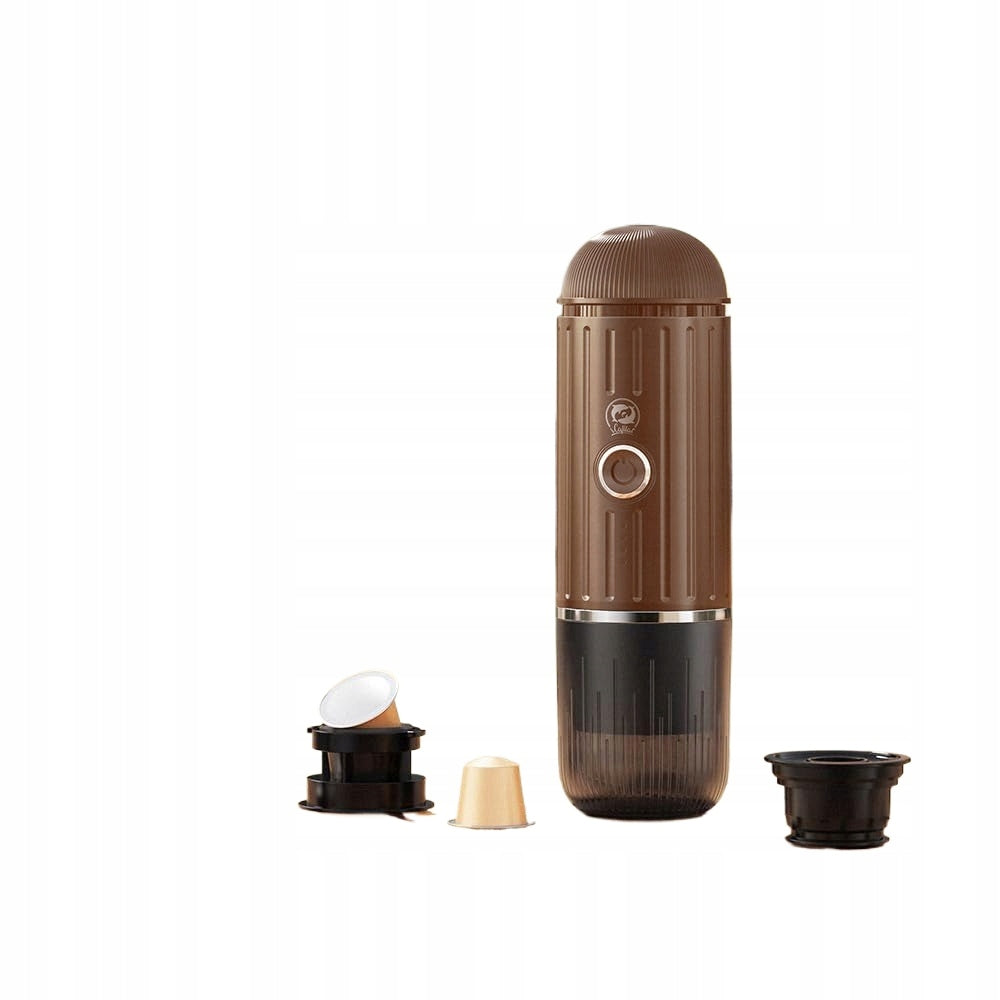 Wireless, portable, semi-automatic coffee maker – brown Manufacturer code NA NESPRESSO TURYSTYCZNY CIŚNIENOWY