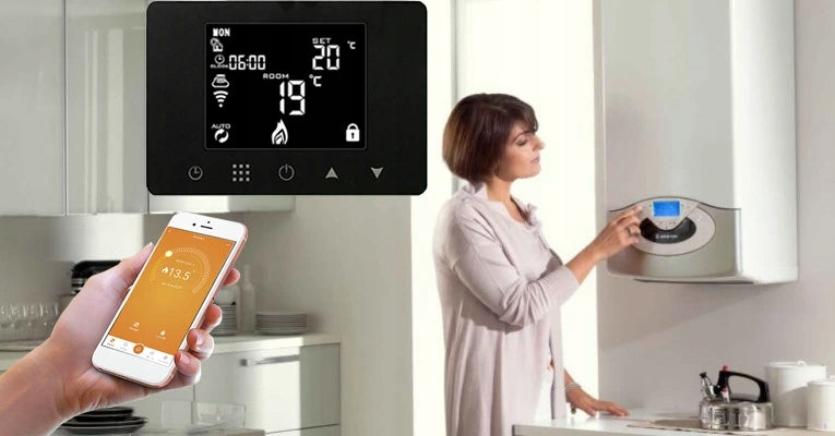 Wireless room thermostat BOT WiFi Tuya RT9 16A black EAN (GTIN) 0653998502942
