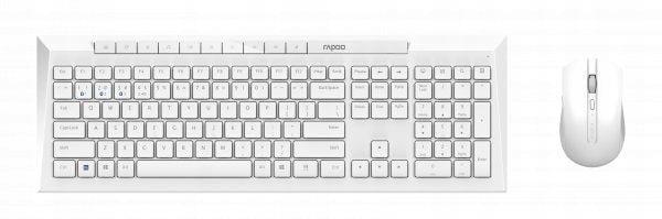Wireless set RAPOO MULTI-MODE 8210M white