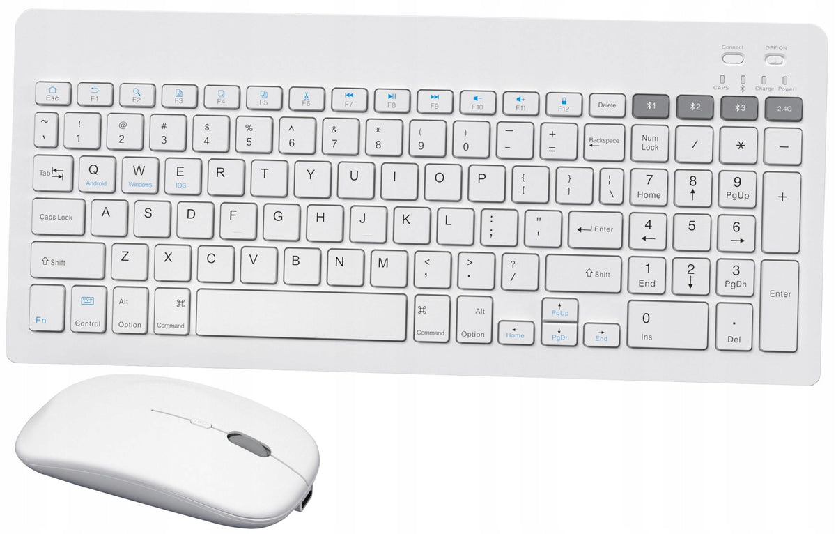 Wireless set SLIM keyboard+mouse Bluetooth 5.0 BT+USB NANO 2.4GHz Manufacturer Omega