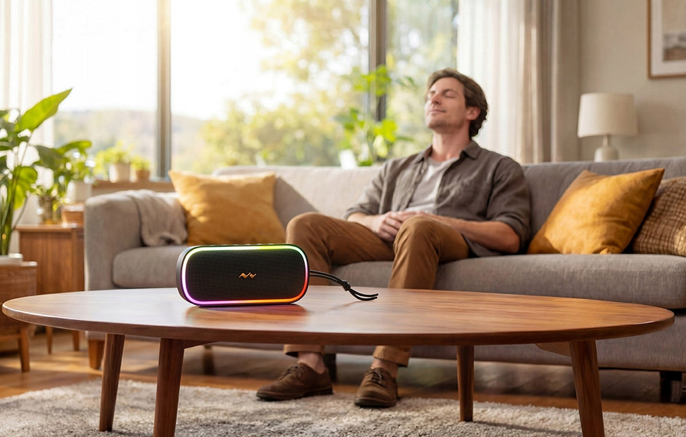 Wireless speaker MOVA TPEAK S1 Bluetooth RGB IPX7 20W Powerful Bass AUX TF Manufacturer code S1002