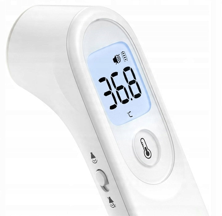 Wireless thermometer for measuring fever for adults and children in a case