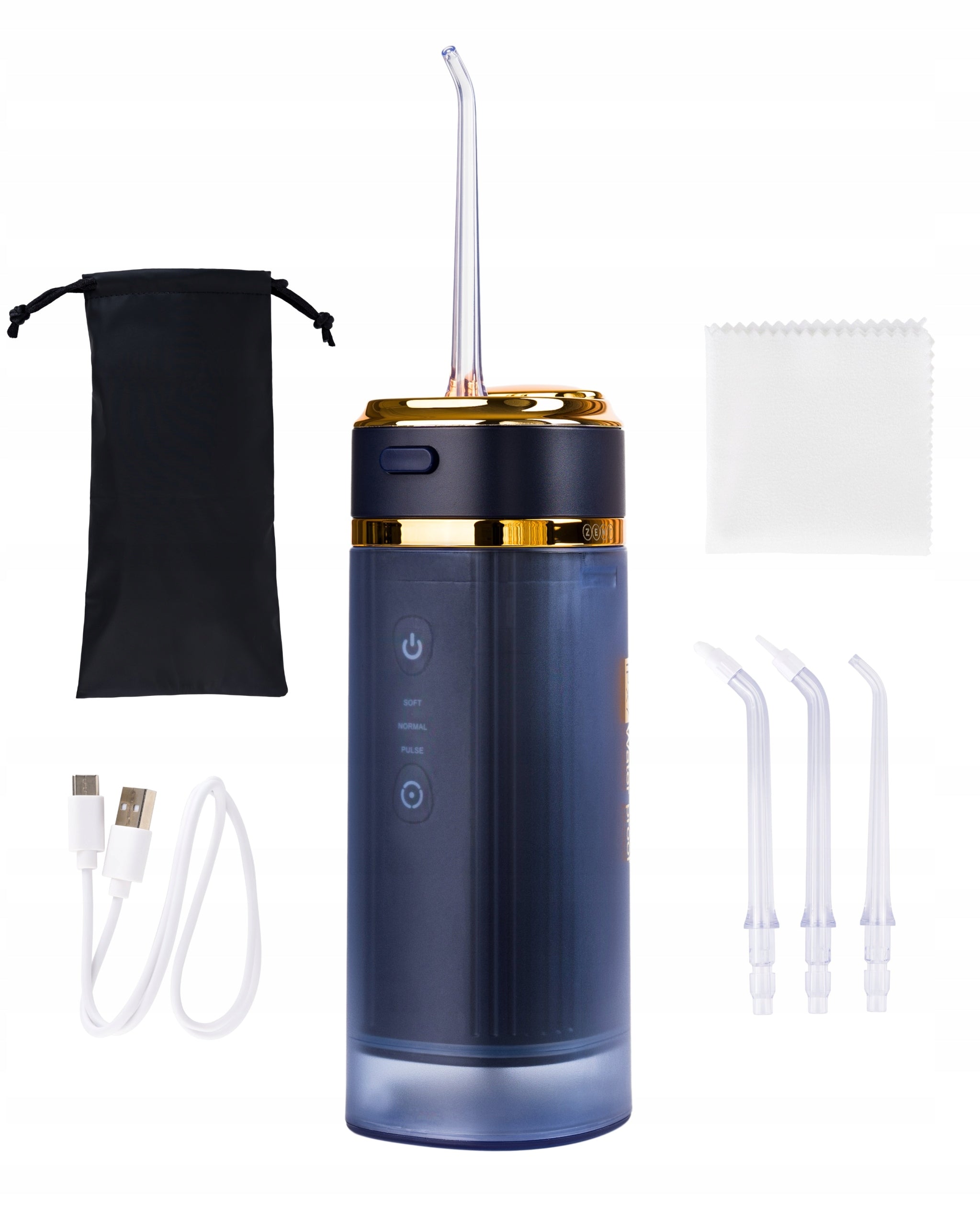 Wireless tooth irrigator ZENT Stream+ 3 modes + 3 nozzles + case