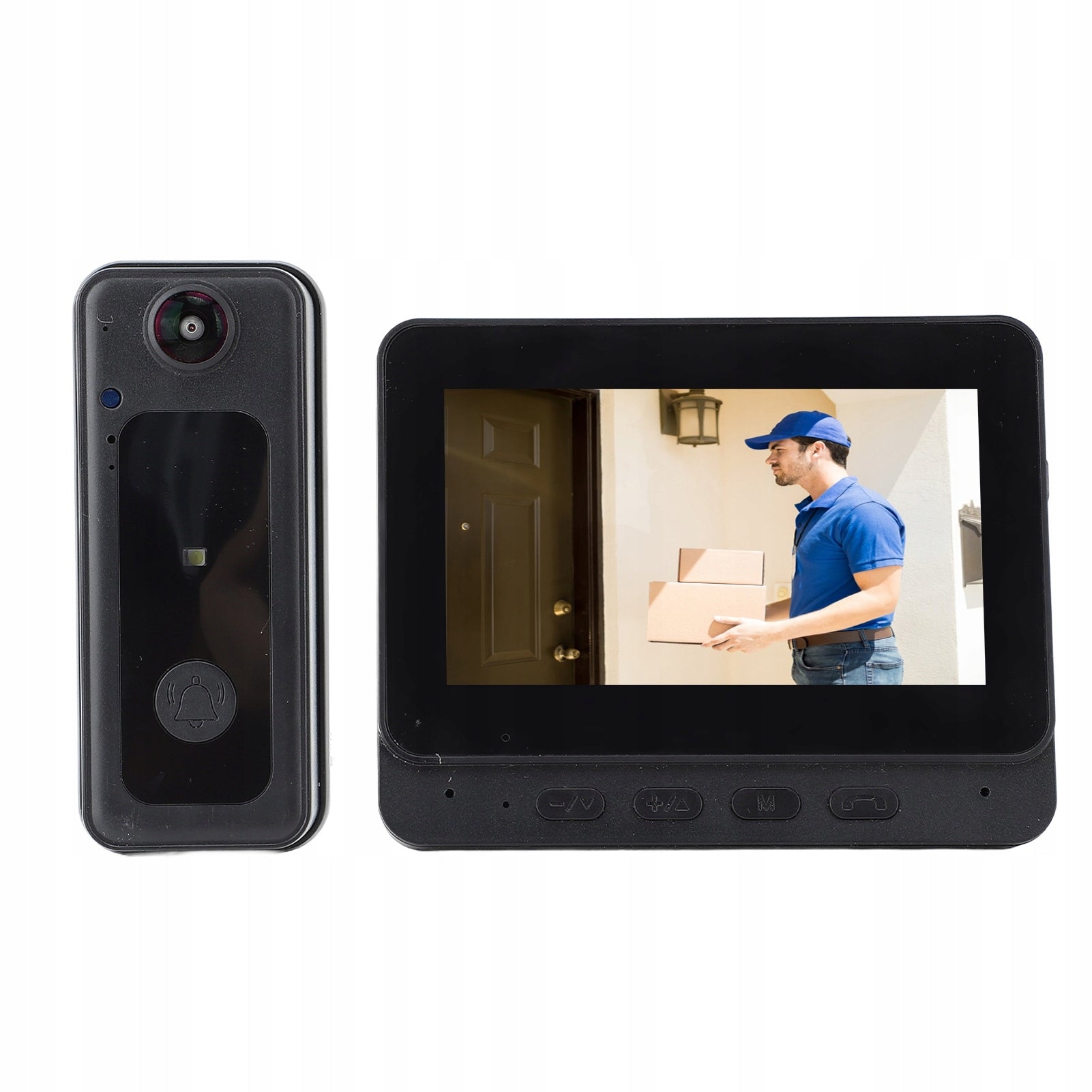 Wireless video intercom camera 1080P HD wide angle night vision X5