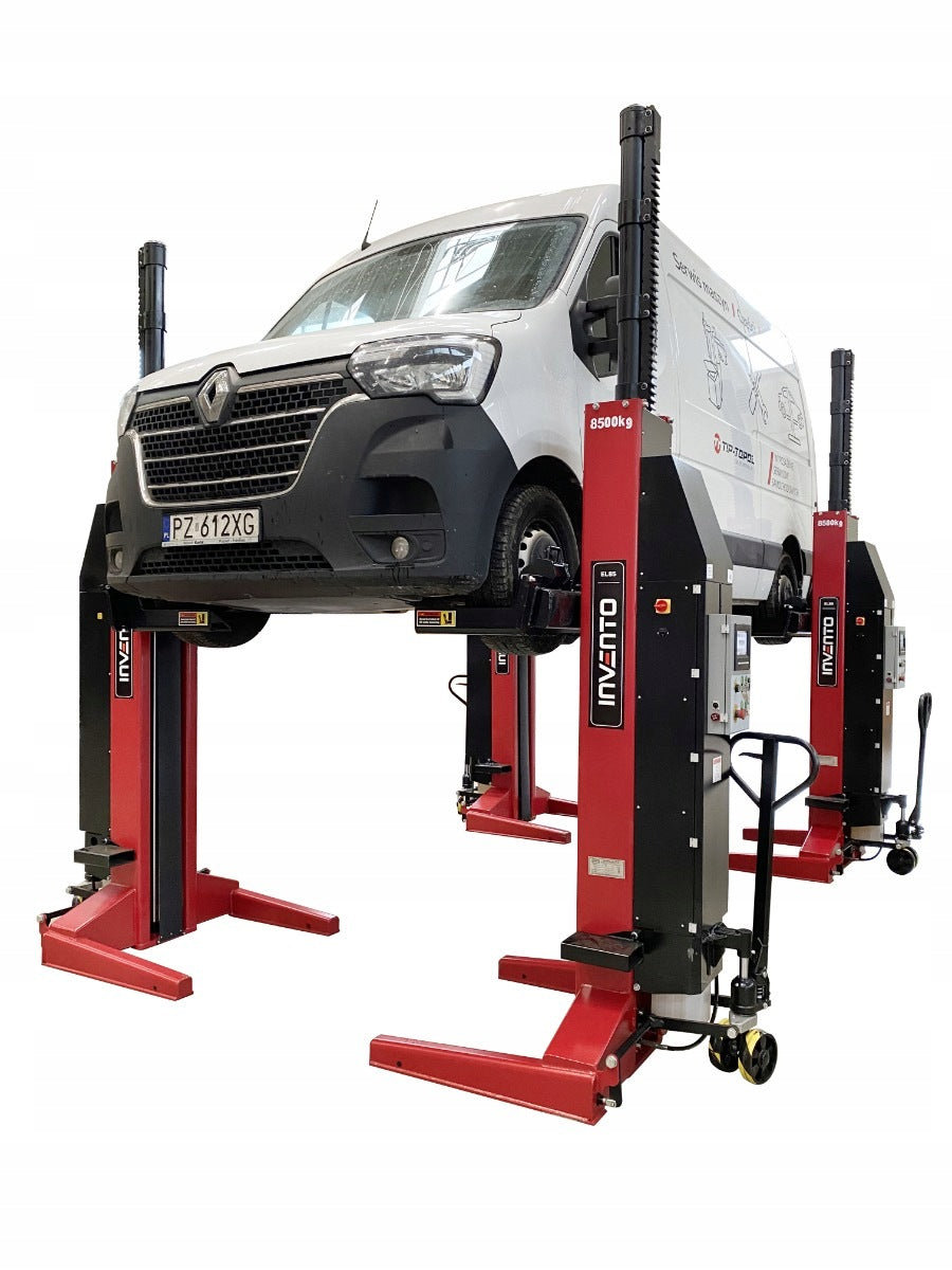 Wireless workshop adjustable columns 8,5T 6 columns INVENTO EL 85 Brand Invento