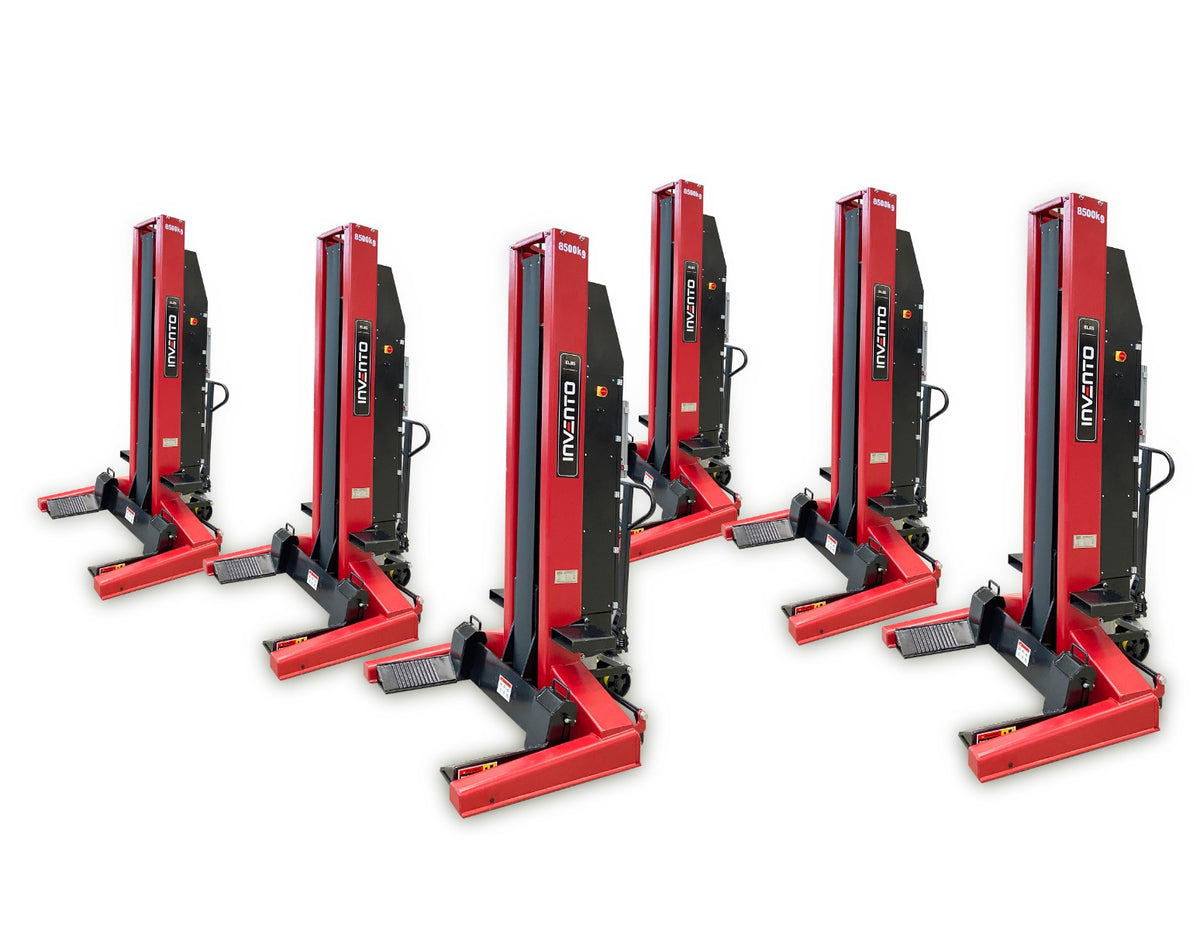Wireless workshop adjustable columns 8,5T 6 columns INVENTO EL 85