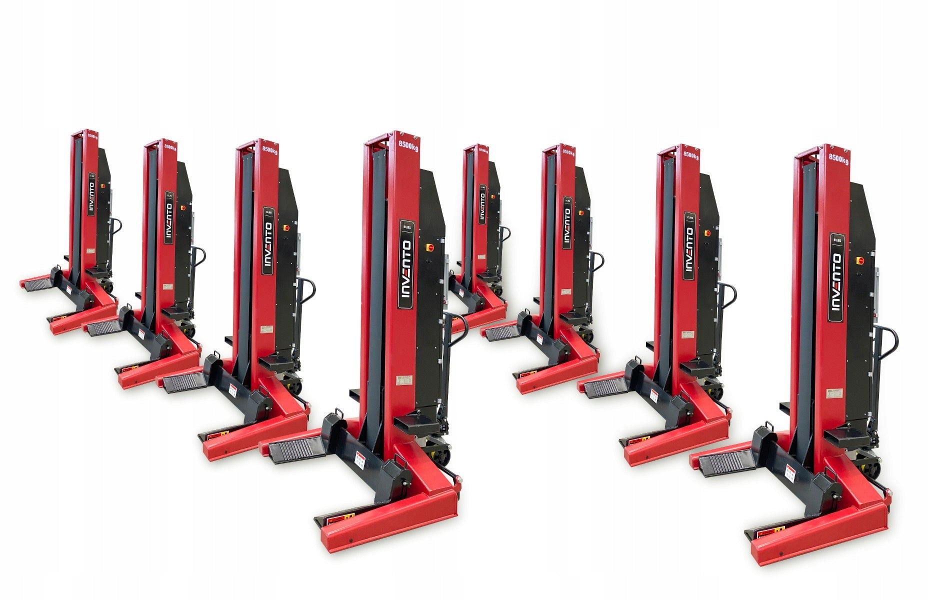 Wireless workshop adjustable columns 8,5T 8 columns INVENTO EL 85