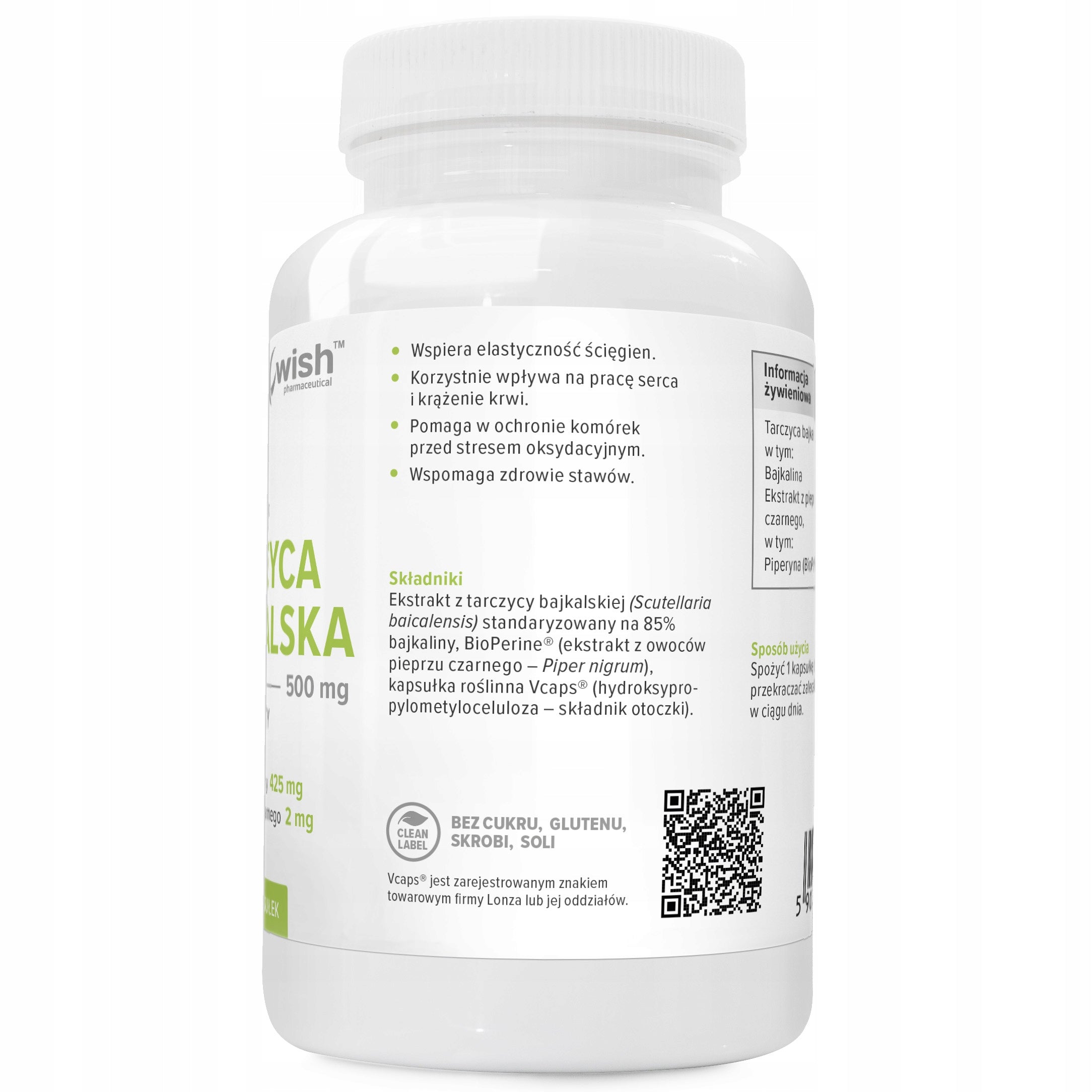 Wish BAIKAL THYROID 500mg BIOPERINE Baikalin Heart Tension Peace 90k Manufacturer code 5903351714471