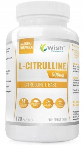 Wish L-Citrulline 500mg muscle 120 capsules