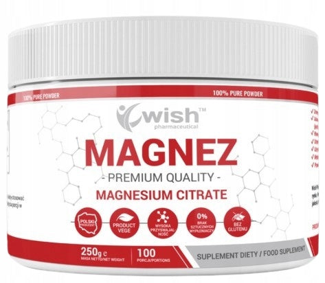Wish Magnesium Citrate Magnesium Powder 250 g