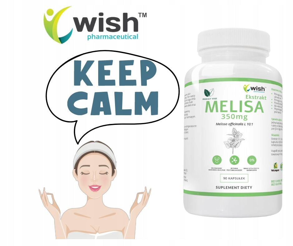 Wish Melissa 350mg Stress Healthy Sleep Nerves 90 capsules EAN (GTIN) 5903351713382